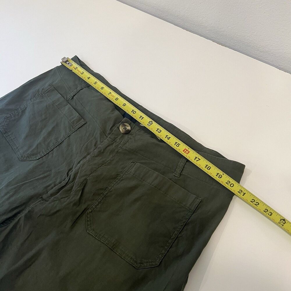 Maeve Women's Plus US 20W Green Ponte The Colette Wide Leg Crop Pants Neutral - Picture 9 of 10